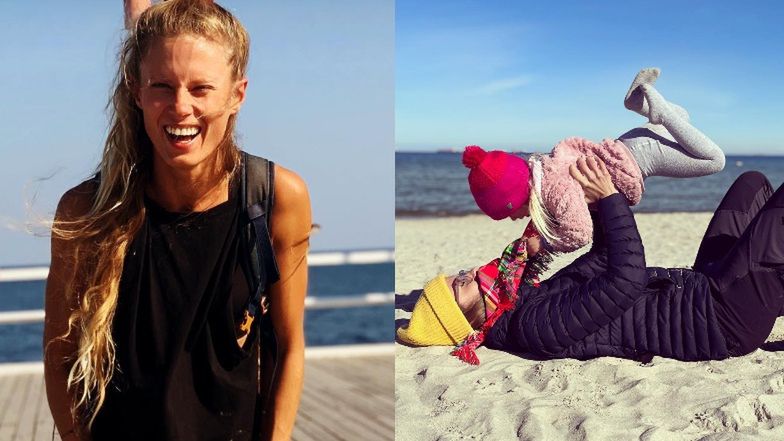 Julia Pietrucha morsuje z córką