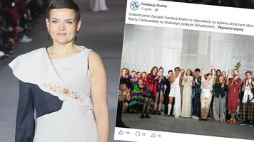 Afera wokół ministry Cienkowskiej na wybiegu. Fundacja odpowiada na zarzuty