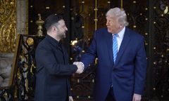 Zełenski zaprasza Trumpa do Kijowa. Wizyta samolotem mile widziana