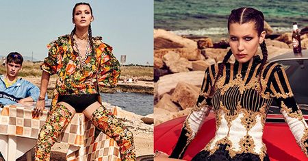 Bella Hadid na plaży w japońskim "Vogue'u"