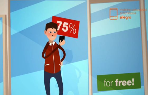 Allegro.pl reklamuje się ciekawostkami o mobilnych zakupach internetowych (wideo)