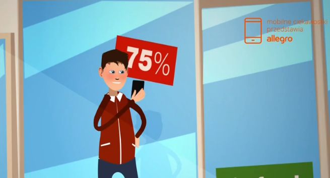 Allegro.pl reklamuje się ciekawostkami o mobilnych zakupach internetowych (wideo)