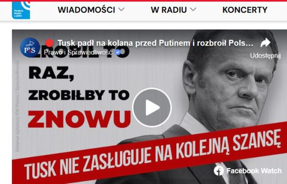 Skargi członka KRRiT na rozgłośnie regionalne Polskiego Radia. Opublikowały spoty tylko jednej partii