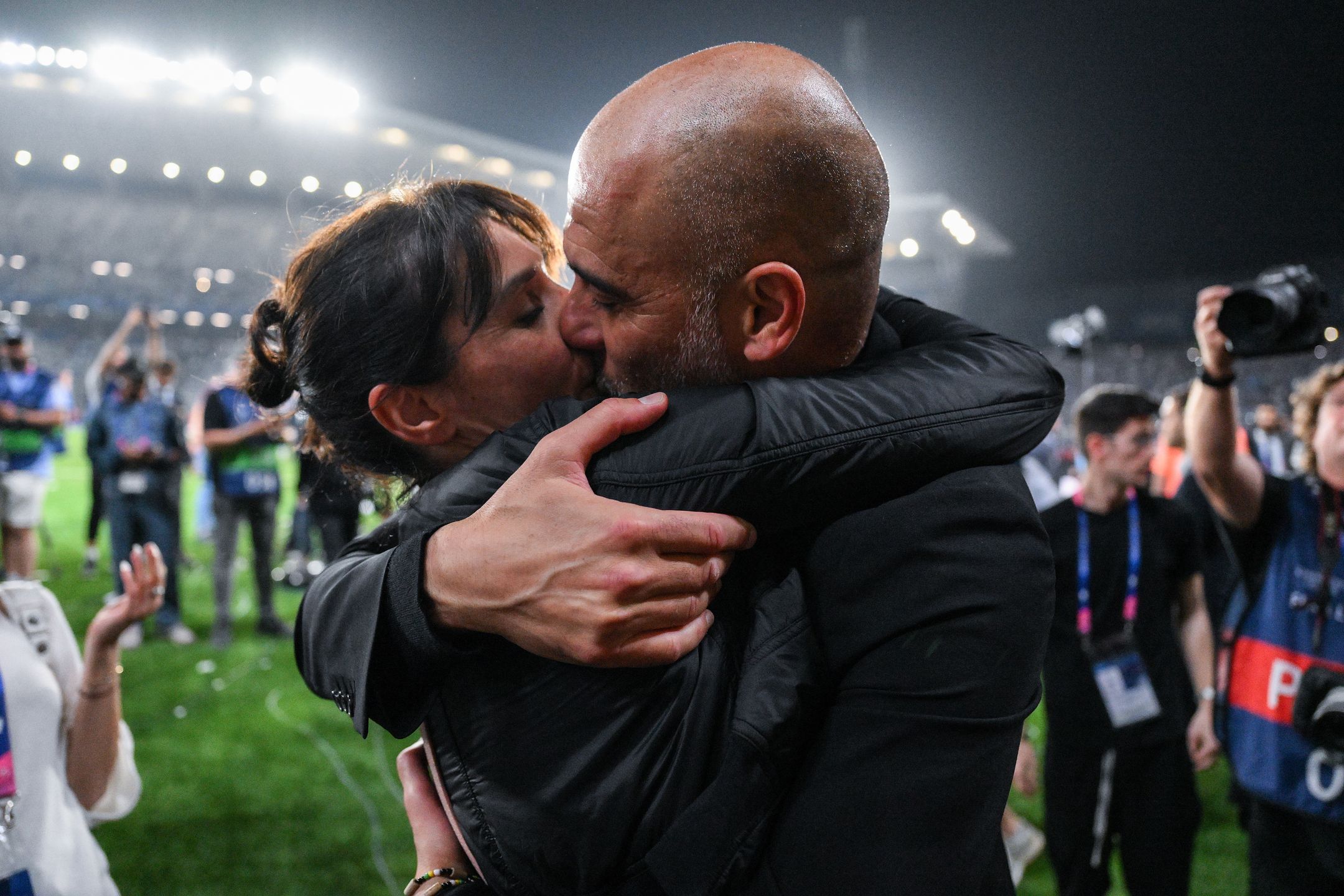 Pep Guardiola i Cristina Serra