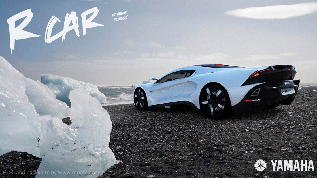 Wizualizacja Yamaha R Car (fot. Albert Roselló via CarScoop)