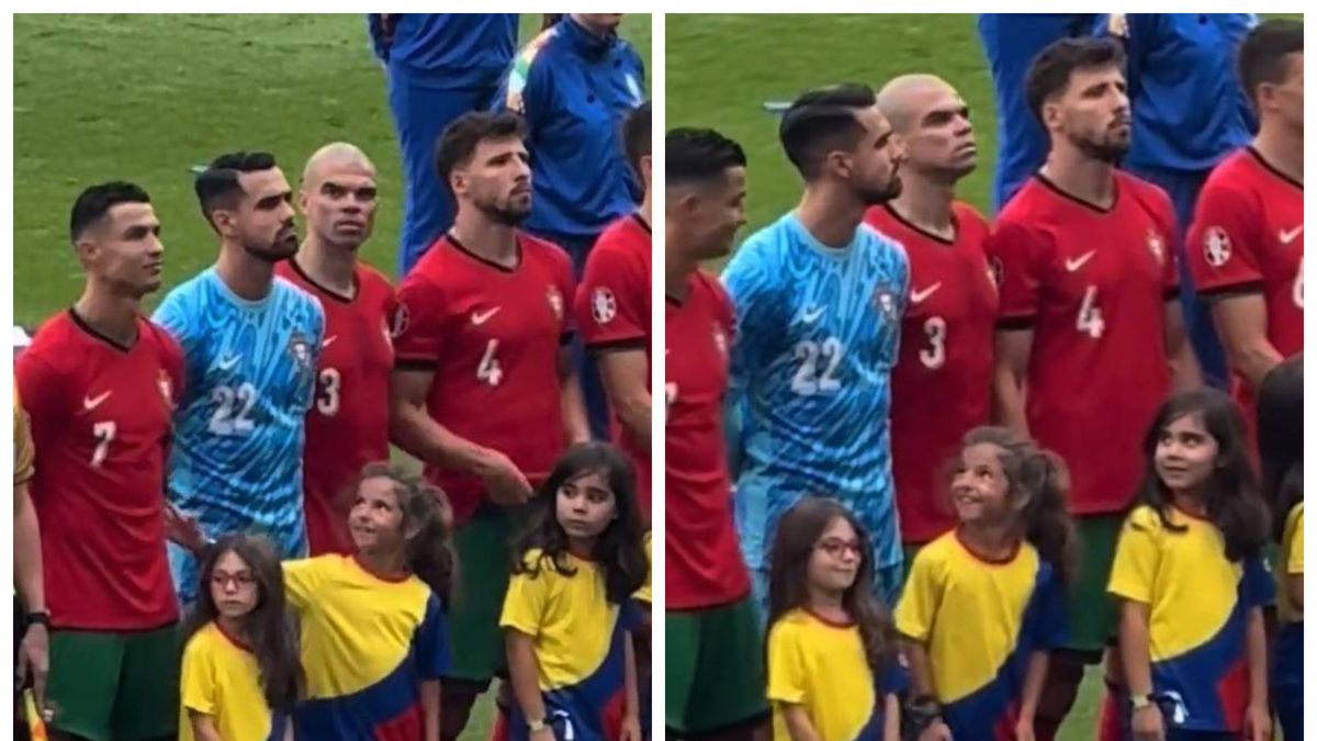 Dziewczynka nie mogła uwierzyć, że obok stoi sam Cristiano Ronaldo