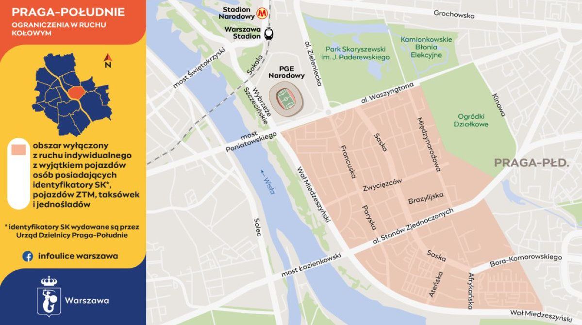 Warszawa: Miasto szykuje się na wielkie koncerty. Utrudnienia i objazdy