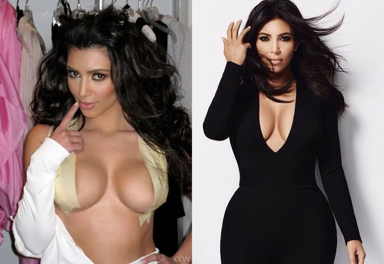 Kim Kardashian zdradziła sekret STERCZĄCYCH PIERSI z przedziałkiem!