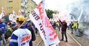 Kopalnia Turów. Protest górników we Wrocławiu. Zablokowane centrum
