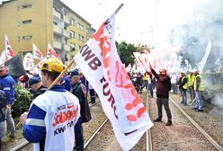 Kopalnia Turów. Protest górników we Wrocławiu. Zablokowane centrum