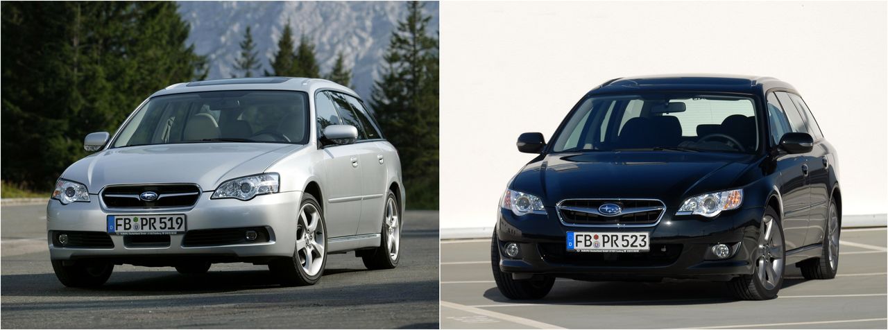 Po lewej stronie przed, a po prawej auto po liftingu w 2006 roku. Zmiany trudno rozpoznać na pierwszy rzut oka, zwłaszcza gdy nie widzimy obok siebie dwóch roczników.