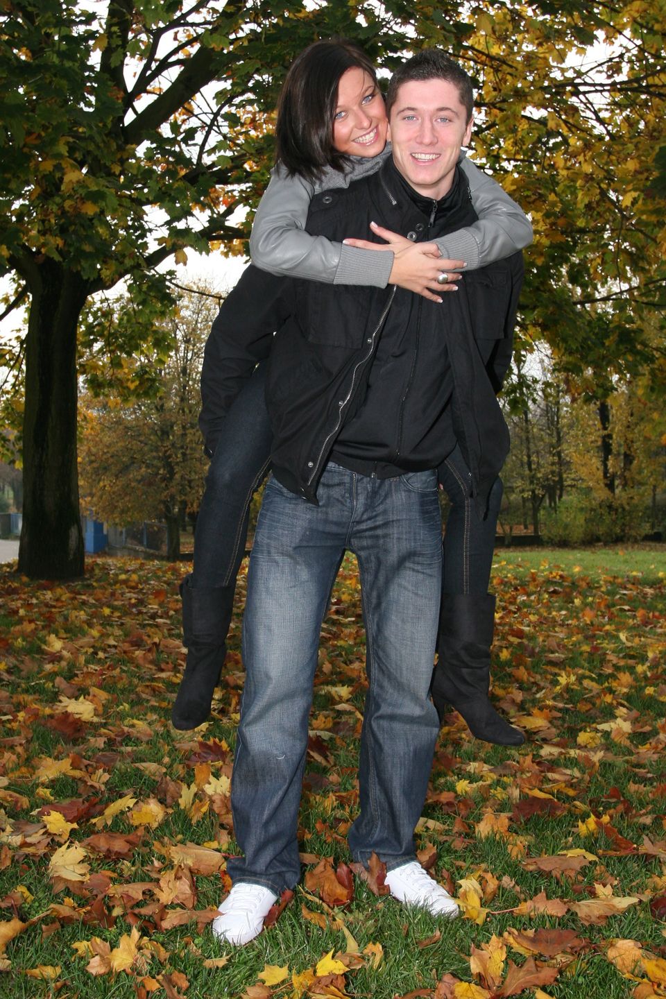 Anna i Robert Lewandowscy w 2008 roku