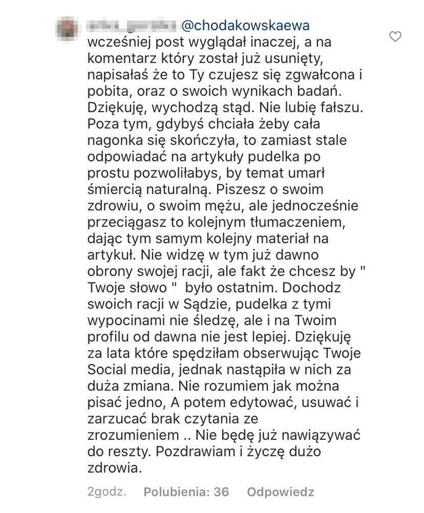 Instagram Ewy Chodakowskiej