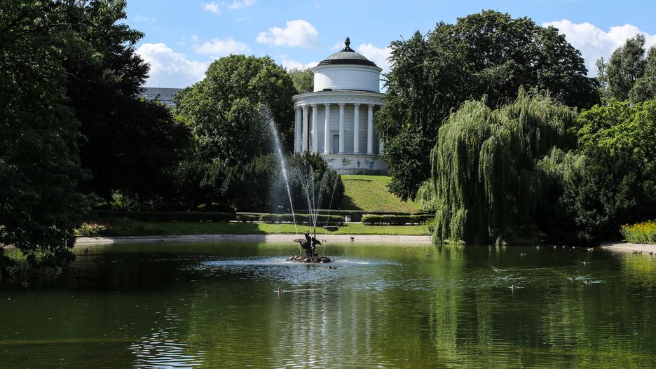 Irena Szewczyk
warszawa, ogród saski, park, staw, fontanna, drzewa, woda