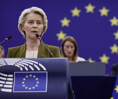 Von der Leyen o dronach nad Polską. Głośne owacje, posłowie aż wstali