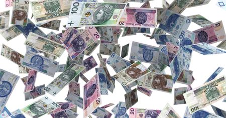 Finał małżeńskiej kłótni zaskoczył nawet policję. Banknoty dosłownie spadały z nieba
