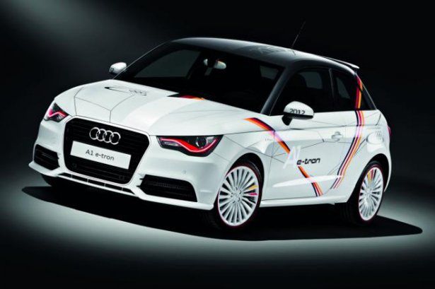 Audi A1 e-Tron w barwach niemieckiej reprezentacji olimpijskiej