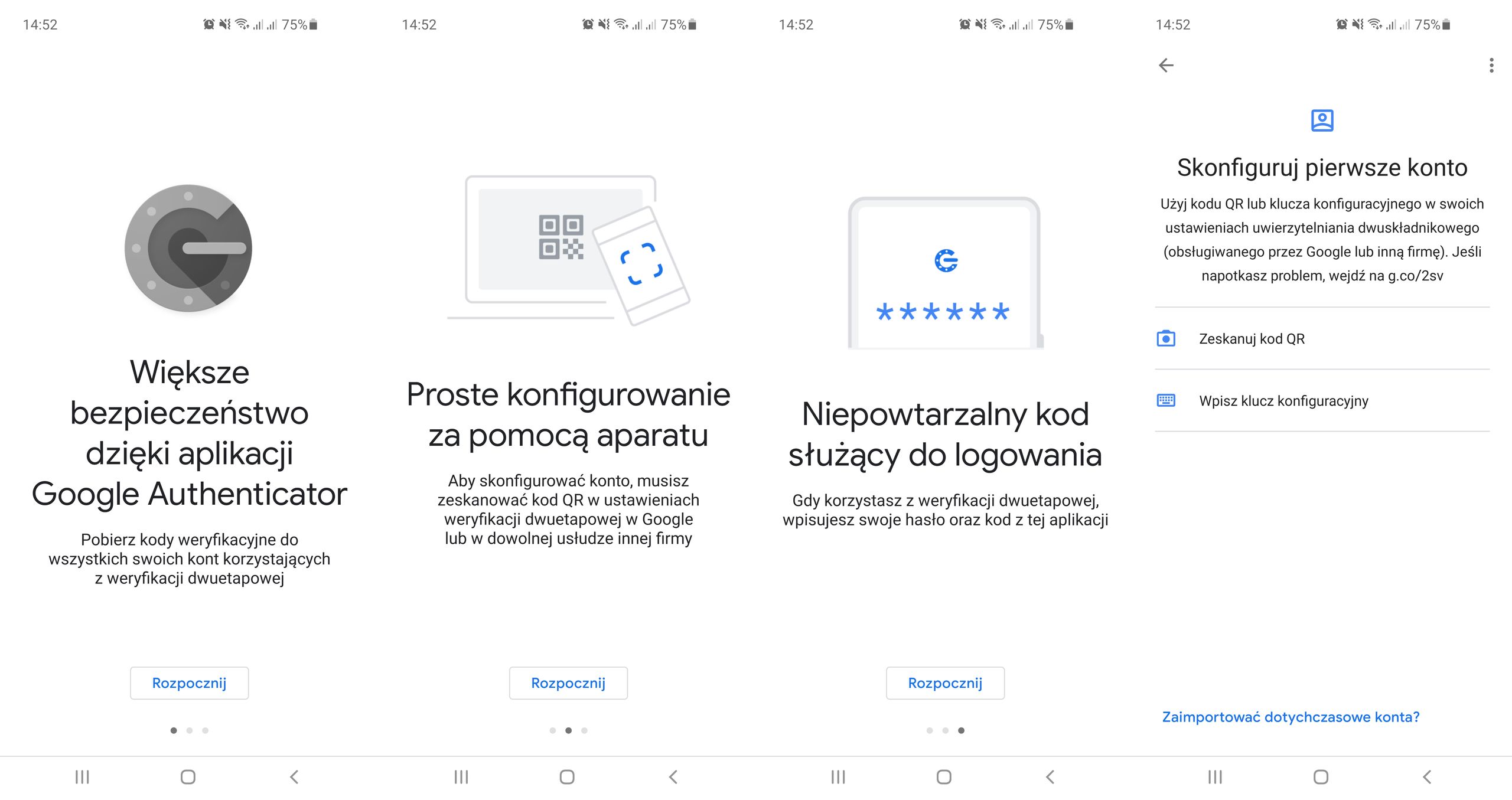 Google Authenticator to w gruncie rzeczy bardzo prosta aplikacja, fot. Oskar Ziomek.