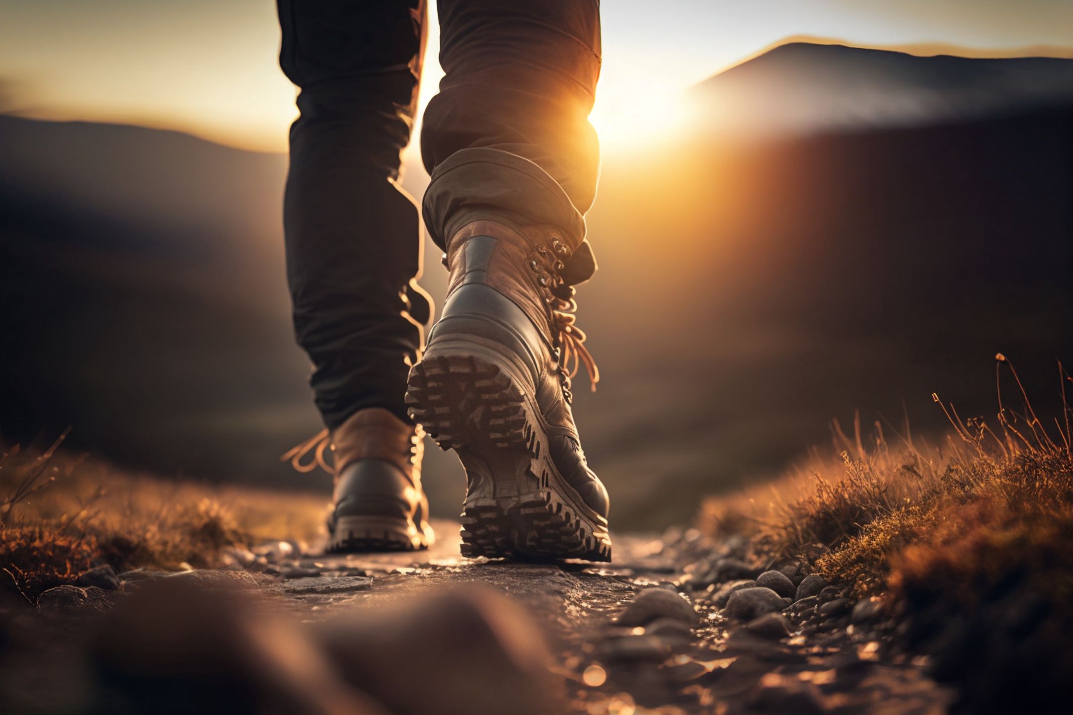 boot, hiking, outdoor, travel, shoe, mountain, mens, male, adventure, hike, trail, hiker, footwear, exploration, walking, footpath, mountaineering, trekking, foot, activity, trek, rugged, closeup, close-up, pair, leather, person, explore, nature, journey, rough, background, lifestyle, sunrise, dawn, sunset, walk, alpine, landscape, wilderness, summit, scenic, backpacking, leisure, tread, wanderlust