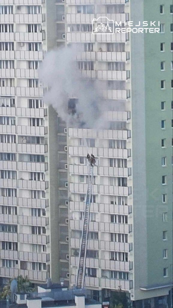 Fot. Czytelnik Miejskiego Reportera. Pożar na Grochowie