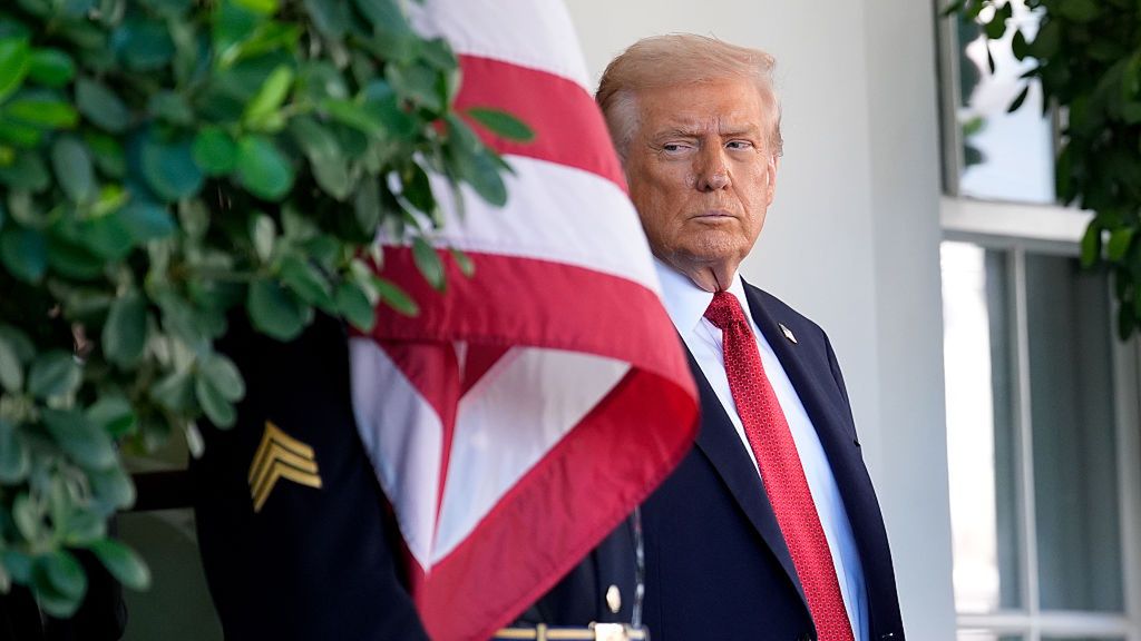 President Trump Hosts Australian Prime Minister Albanese
US President Donald Trump arrives to greet Anthony Albanese, Australia's prime minister, not pictured, outside the West Wing of the White House in Washington, DC, US, on Monday, Oct. 20, 2025. Albanese will aim to use the meeting to secure an agreement with the US on critical minerals, and will seek assurances on the administration's commitment to the Aukus pact under which the US will help supply Australia with nuclear submarines. Photographer: Yuri Gripas/Abaca/Bloomberg via Getty Images
Bloomberg
international relations, 2025uspolitics, north american, u.s. government, foreign relations, us, united states of america, americas, australian, government news, u.s.a., american, the white house