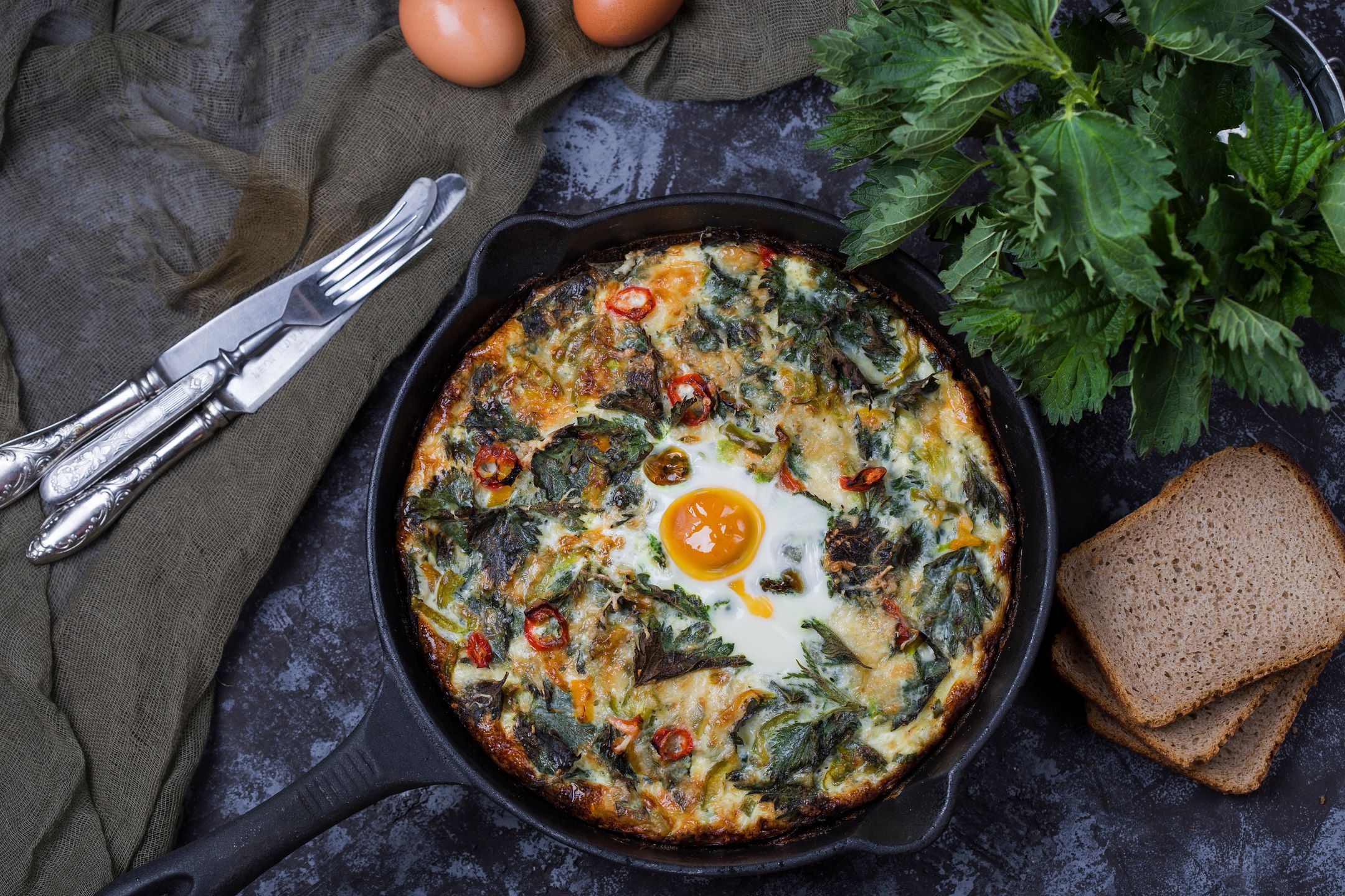 Omlet z pokrzywą