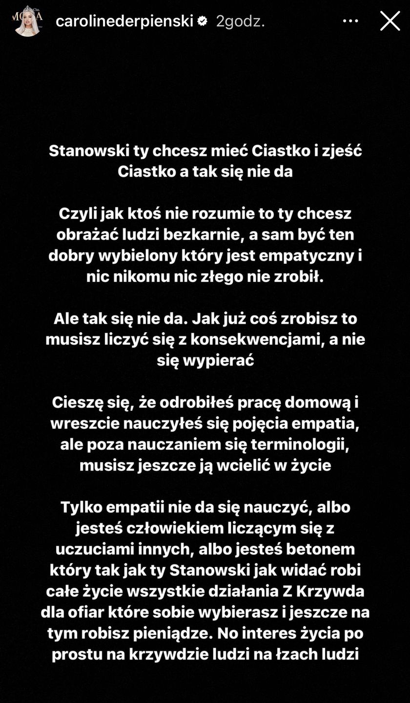  Derpienski odpowiada Stanowskiemu