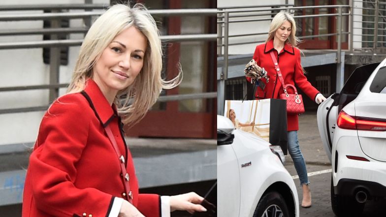 Magdalena Ogórek z torebką za 15 tysięcy złotych