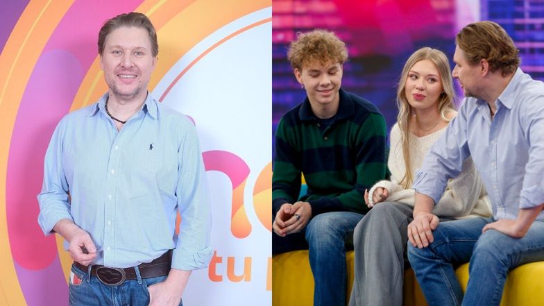 Andrzej Nejman po raz pierwszy pokazał się w telewizji z dziećmi