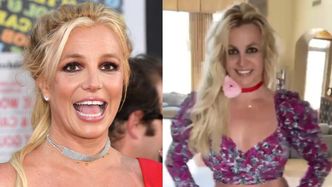 Britney Spears mierzy ubrania, eksponując zmieniające się w ciąży ciało: "Mam już MAŁY BRZUSZEK!" (FOTO)