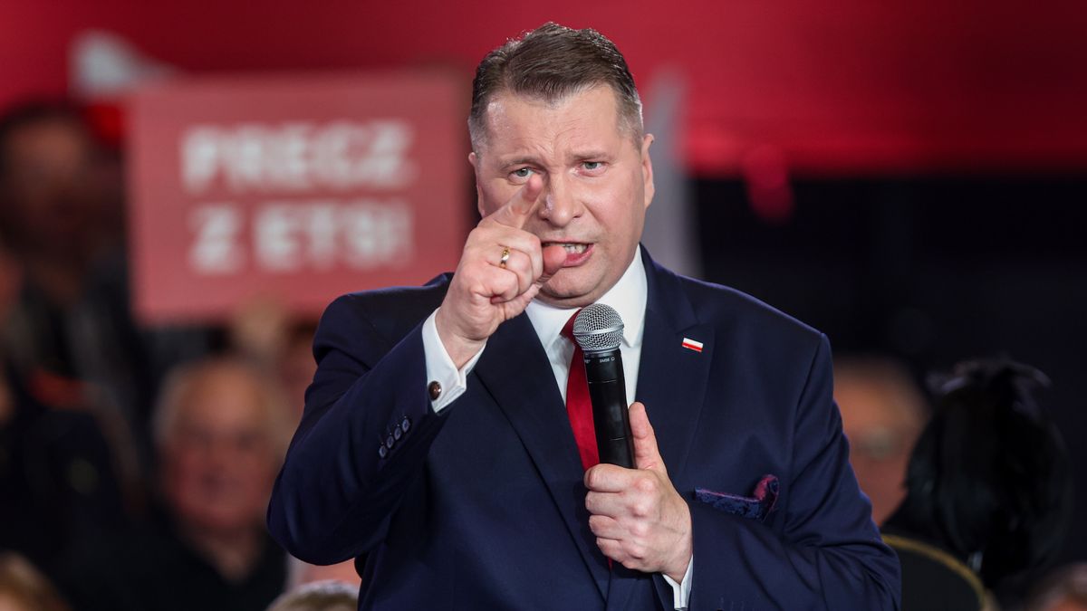 Katowice, 18.03.2026. Wiceprezes Prawa i Sprawiedliwości Przemysław Czarnek na spotkaniu z mieszkańcami w Katowicach, 18 bm. (amb) PAP/Art Service