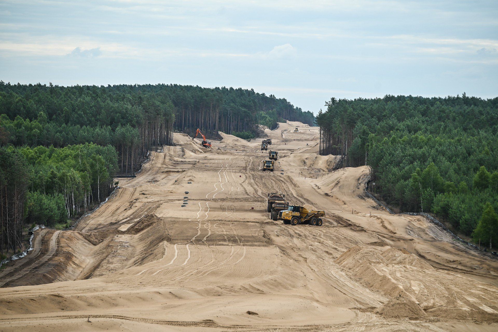 Budowa drogi S10 - zdjęcia z czerwca 2025