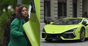 Klaudia Halejcio rozbija się po stolicy jadowicie zielonym lamborghini za 3,5 MILIONA ZŁOTYCH (ZDJĘCIA)