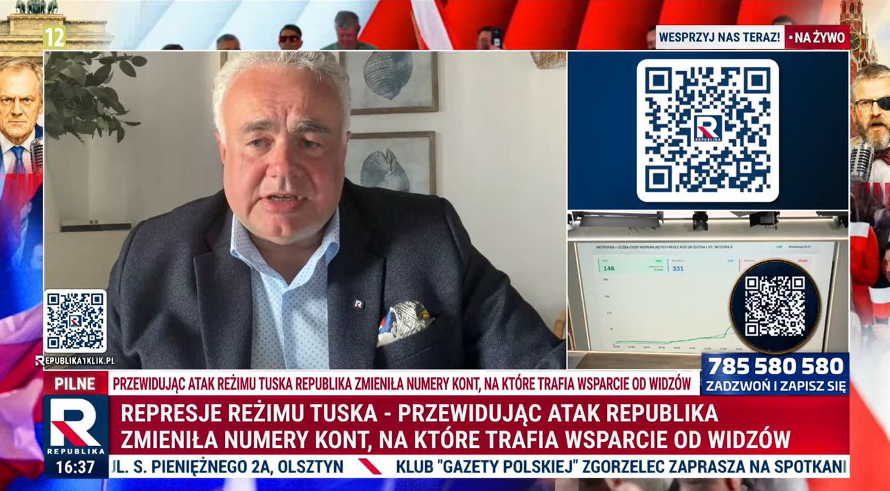 Zajęto konta związane z Republiką. Sakiewicz: Urzędnicy trafią do więzienia