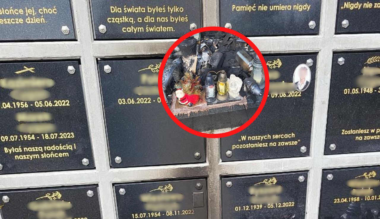 Taki widok na cmentarzu. Aż zrobili zdjęcie. "Bezwzględny zakaz"