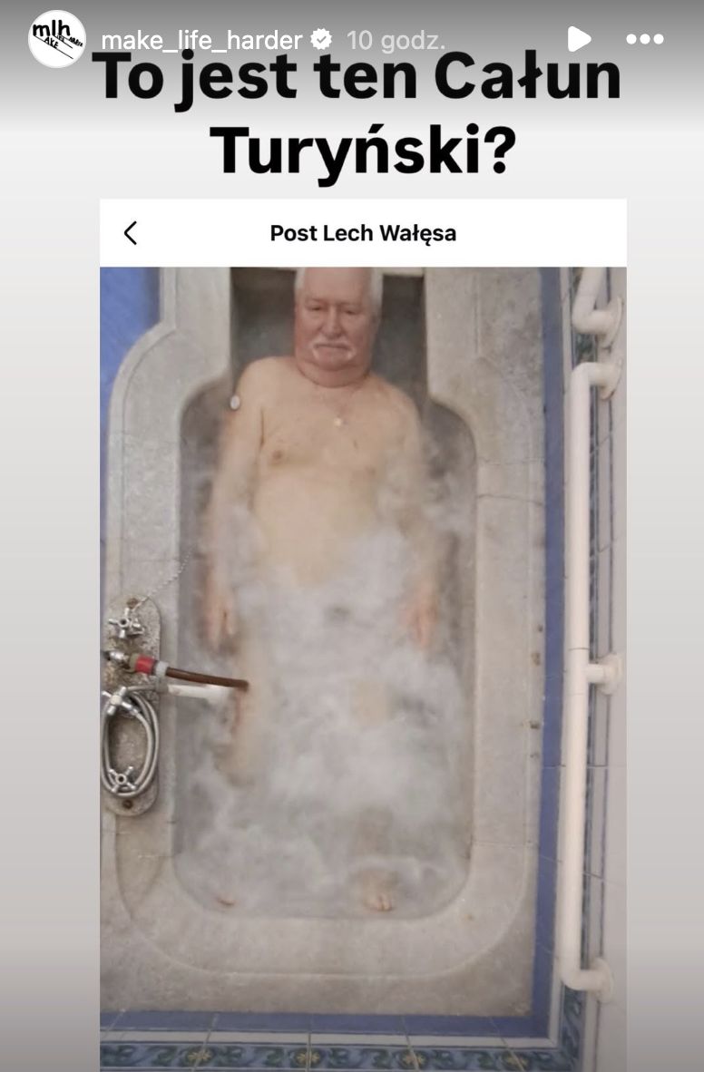 Mem z Lechem Wałęsą
