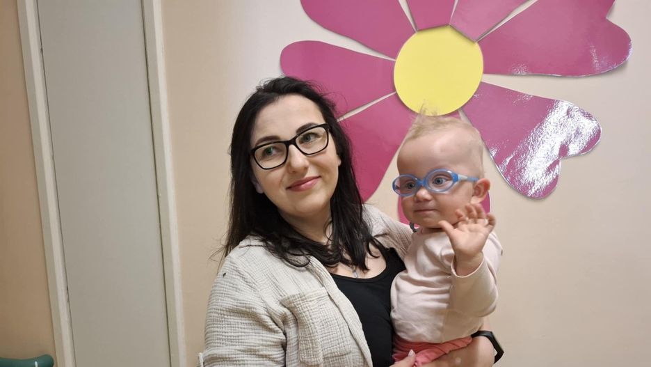Justyna Walczuk i mała Marysia