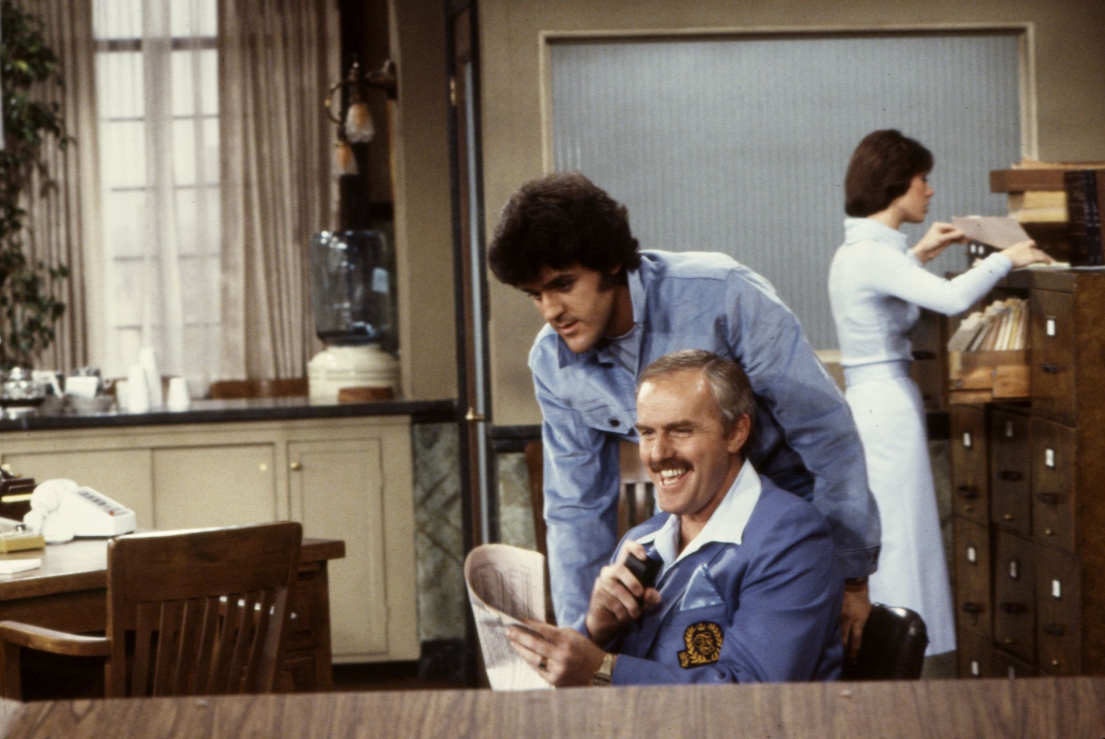 Jay Leno i Richard Roat w filmie "Almost Heaven", 1978 r.