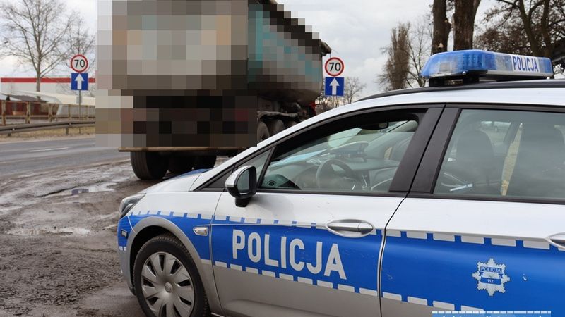 policja TIR zatrzymanie ciężarówka samochód ciężarowy