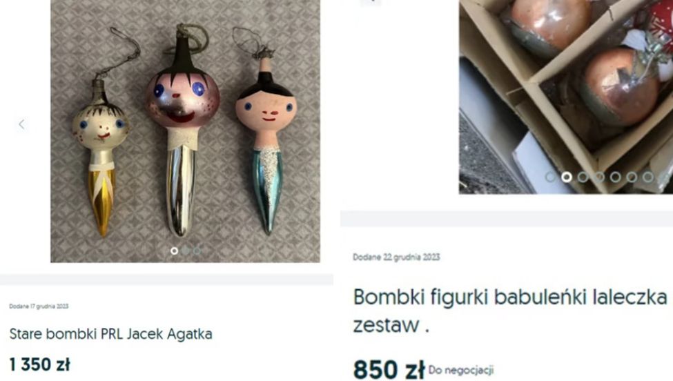 Charakterystyczne bombki z czasów PRL osiągają wysokie ceny