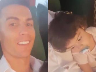 Oblegany przez gromadkę dzieci Cristiano Ronaldo chwali się na Instagramie rodzinną sielanką (FOTO)