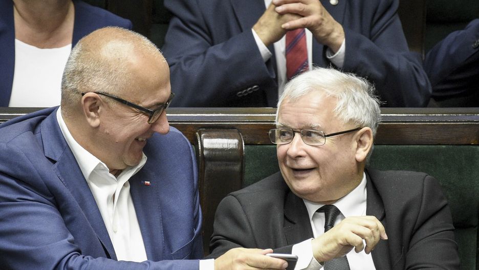 Joachim Brudziński i Jarosław Kaczyński