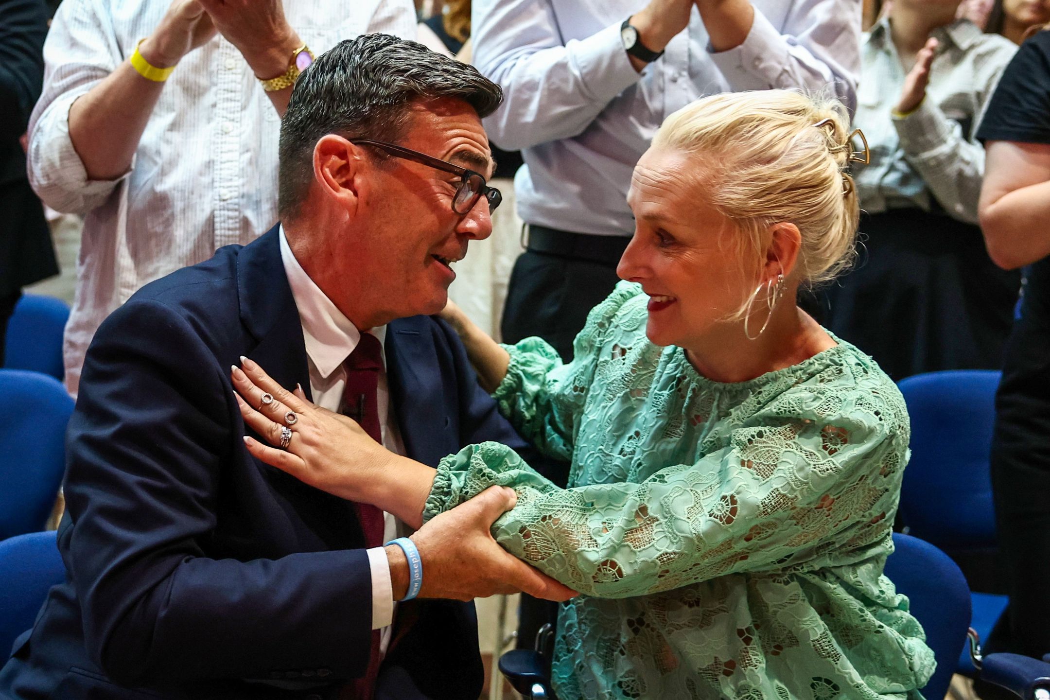 Andy Burnham i Marie-France van Heel