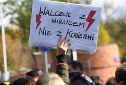 Protesty w Polsce. "Klinika aborcyjna" i wizerunek prezesa PiS