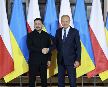Spotkanie Tuska z Zełenskim. Pierwsze takie rozmowy od afery ws. UPA