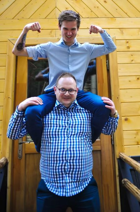 Andrzej Stękała z Damianem