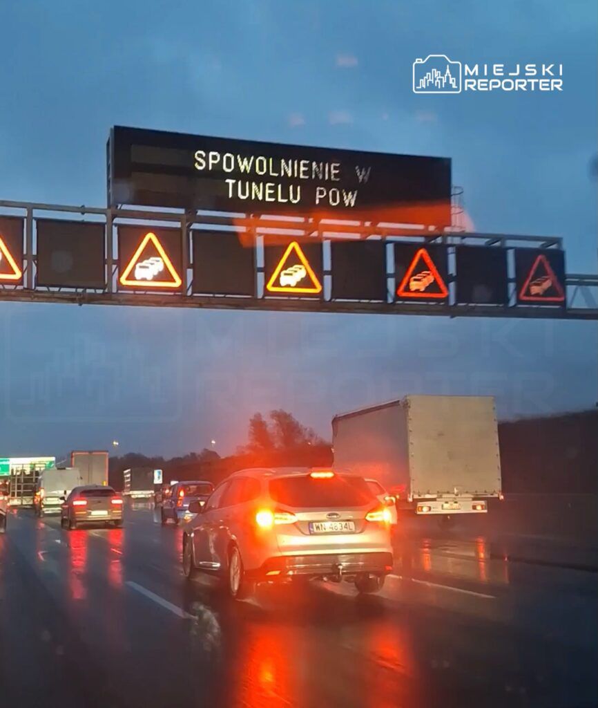 21-kilometrowy korek na trasie S2. Występują potężne utrudnienia w ruchu