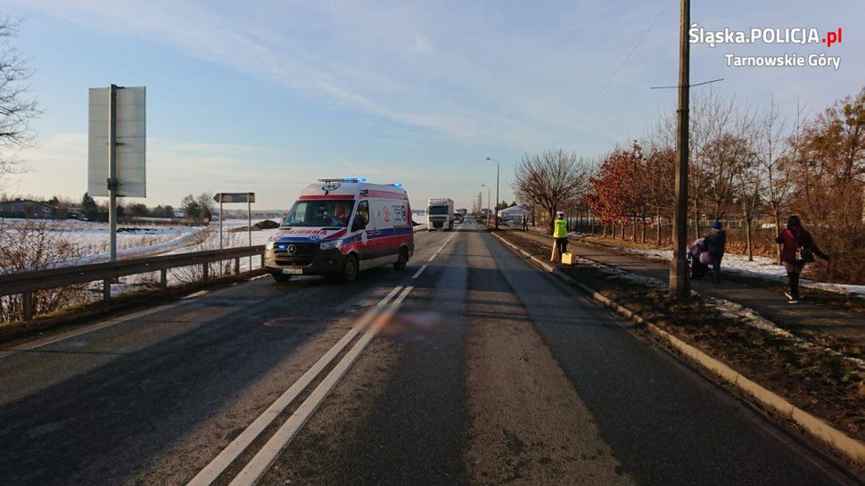 Tarnowskie Góry. 24-latek zginął pod kołami ciężarówki.