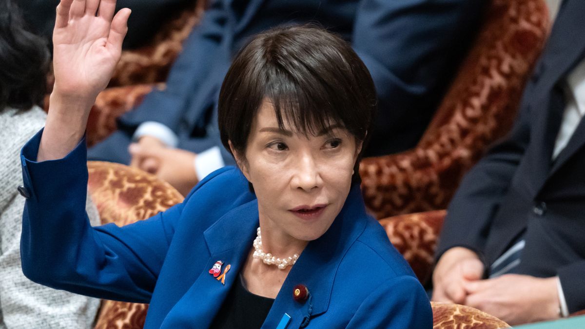 TOKYO, JAPAN - NOVEMBER 07: Japanese Prime Minister Sanae Takaichi raises her hand to answer to a question during a Budget Committee session in the lower house of the Diet on November 07, 2025, in Tokyo, Japan. Takaichi, who has enjoyed strong early public support — with initial polls showing overall approval ratings in the mid-60 to mid-70 percent range, and even around 80 percent among younger age groups — aims to achieve economic growth through strategic fiscal measures, according to her first policy speech. (Photo by Tomohiro Ohsumi/Getty Images)