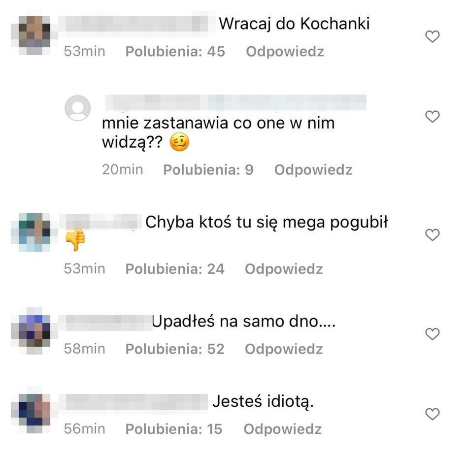 Komentarze na profilu Antka Królikowskiego